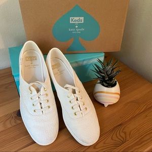 Keds x Kate Spade Ivory Lace Shoes